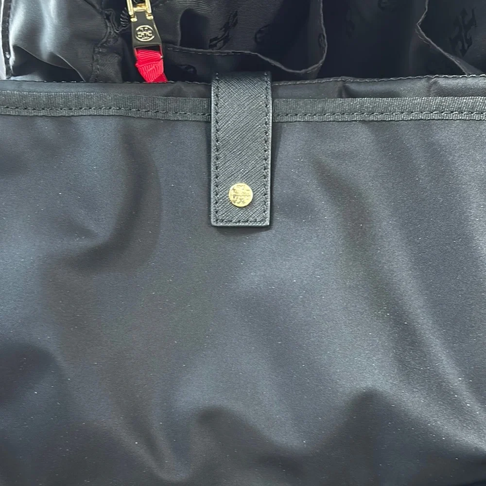 Tory Burch Black Diaper Tote Bag